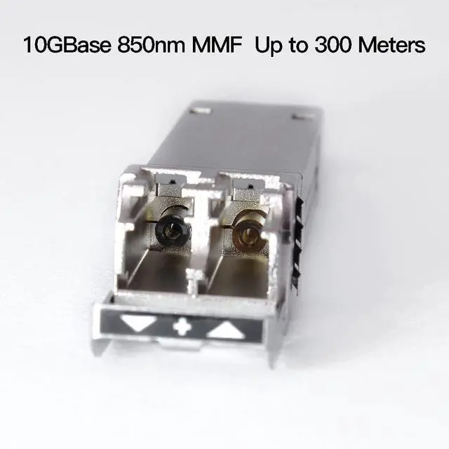 Alt view image 3 of 7 - 10Pack 10GBase-SR SFP+ Transceiver, SFP Multi-mode LC Module, 10G 850nm MMF up to 300 Meters, Compatible with Cisco SFP-10G-SR,Meraki MA-SFP-10GB-SR,Ubiquiti UF-MM-10G,Mikrotik,Netgear,D-Link and More