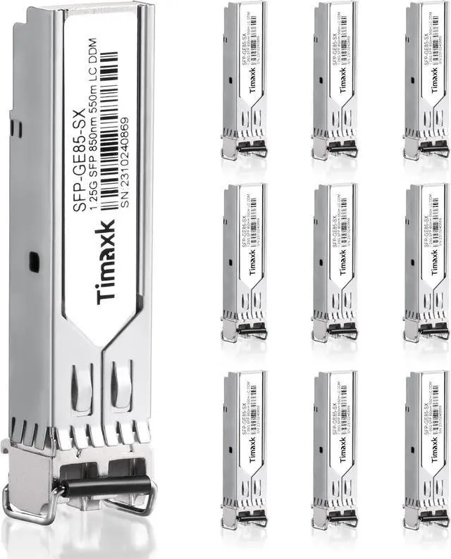 Main image of 1.25G SFP 1000Base-SX, 850nm MMF, up to 550 Meters, LC Multi Mode 1G Fiber Transceiver Modular for Cisco, Meraki, Ubiquiti UniFi, Mikrotik, Intel, Netgear, D-Link, Qnap, Linksys and More