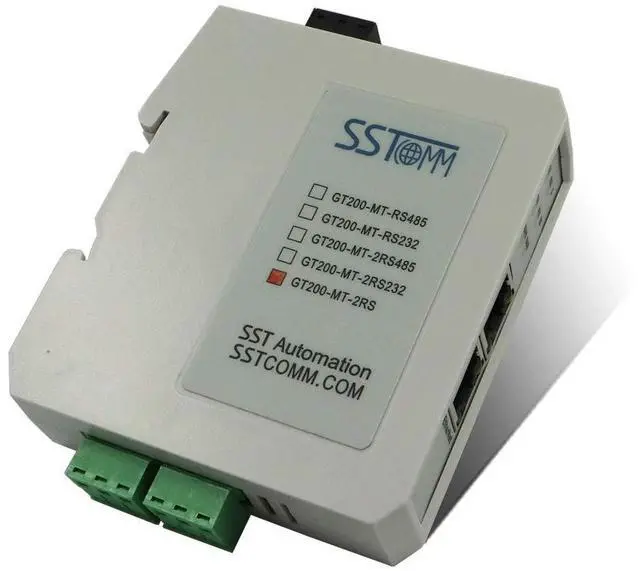 Alt view image 3 of 4 - GT200-MT-2RS Modbus/Modbus TCP gateway, with one RS-485 and one RS-232