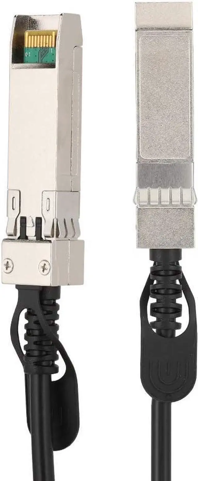 Alt view image 4 of 6 - 1 Meter Black PVC SFP to SFP DAC Cable, 25Gbps High Performance Connection for Routers, Firewalls, Network Cards and Transceivers
