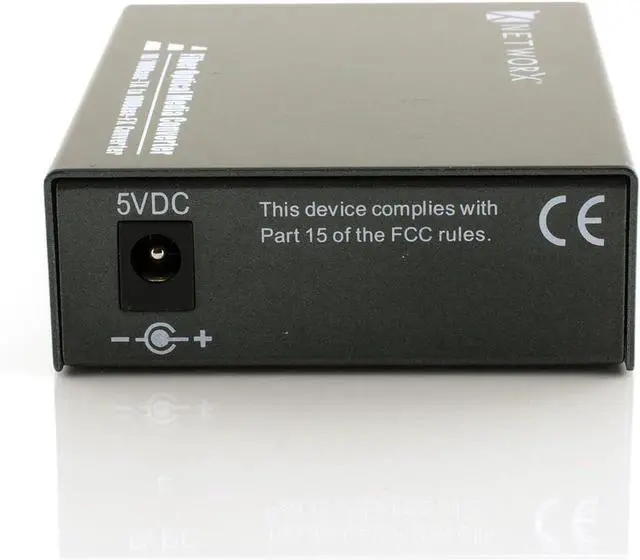 Alt view image 3 of 3 - Fast Ethernet Fiber Media Converter - UTP to 100Base-BX - WDM SC, 30km, 1310T...
