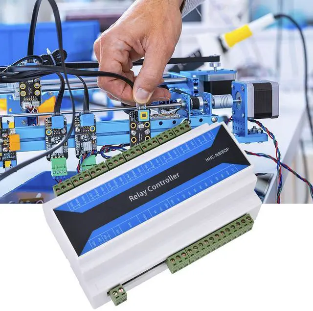 Alt view image 3 of 7 - 8 Channel Network Relay Module Remote Control Relay Device Ethernet to RS485 TCP Relay Module