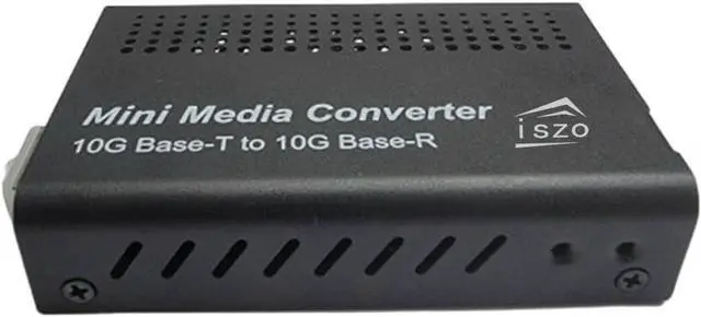 Alt view image 3 of 4 - iszo 10G Media Converter, 10G SFP to RJ45, Fiber to Ethernet Converter, 10G Base-T SFP+ Ethernet Media Converter,1G/2.5G/5G/10G Adaptive,Support XGS-PON Stick was-110,MINI-SFPMC10G