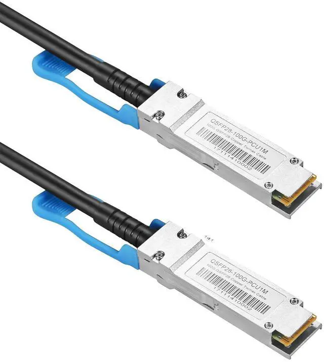 Alt view image 4 of 4 - 100G QSFP28 DAC Cable- CR4 QSFP28 to QSFP28 Passive Direct Attach Twinax Copper Cable Compatible with Mellanox MCP7H00-A03, 3-Meter (9.9ft)