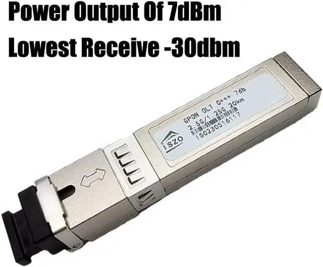 Alt view image 6 of 7 - iszo GPON OLT C+++,High Power 7dB+,SC Port,2.5G/1.25G 1490TX/1310RX,SMF PON Module,DDM,for ZTE FIBERHOME BDCOM and More GPON OLT (4)