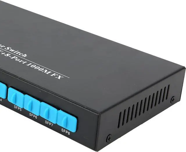 Alt view image 6 of 7 - Gigabit Ethernet Fiber Switch Ethernet Fiber Transceiver 1.25G Transceiver DC 5V/3A 10/100/1000Mbs Multimode LC Fiber Converter Transmission Distance 550m-10km