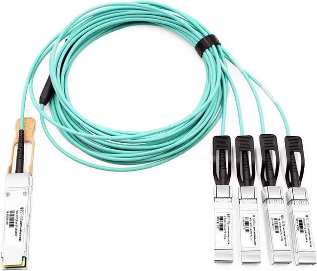 Main image of 100G QSFP28 to 4x25G SFP28 Active Optical Breakout Cable Compatible with Arista Networks AOC-Q-4S-100G-3M 3m (10ft)
