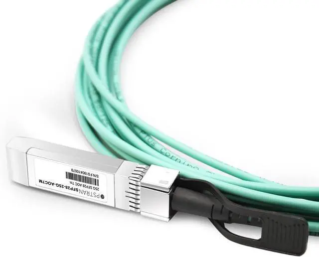 Alt view image 5 of 5 - 7m (23ft) 25G SFP28 to SFP28 Active Optical Cable Compatible with Arista Networks AOC-S-S-25G-7M