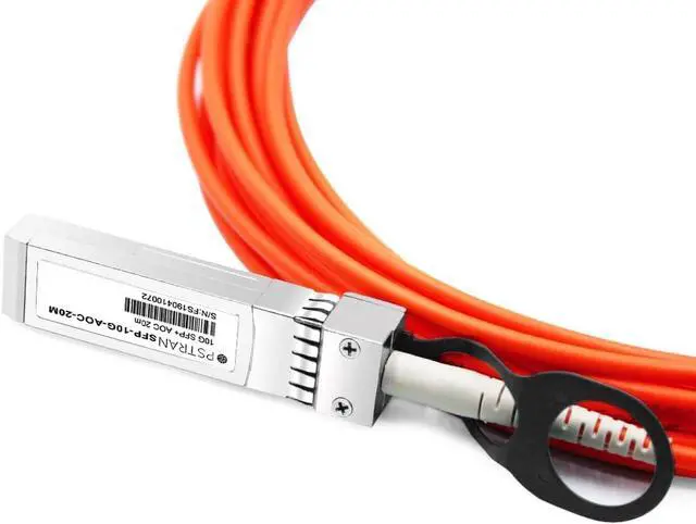 Alt view image 5 of 5 - 10G SFP+ to SFP+ Active Optical Cable Compatible with Arista Networks AOC-S-S-10G-20M 20m (66ft)