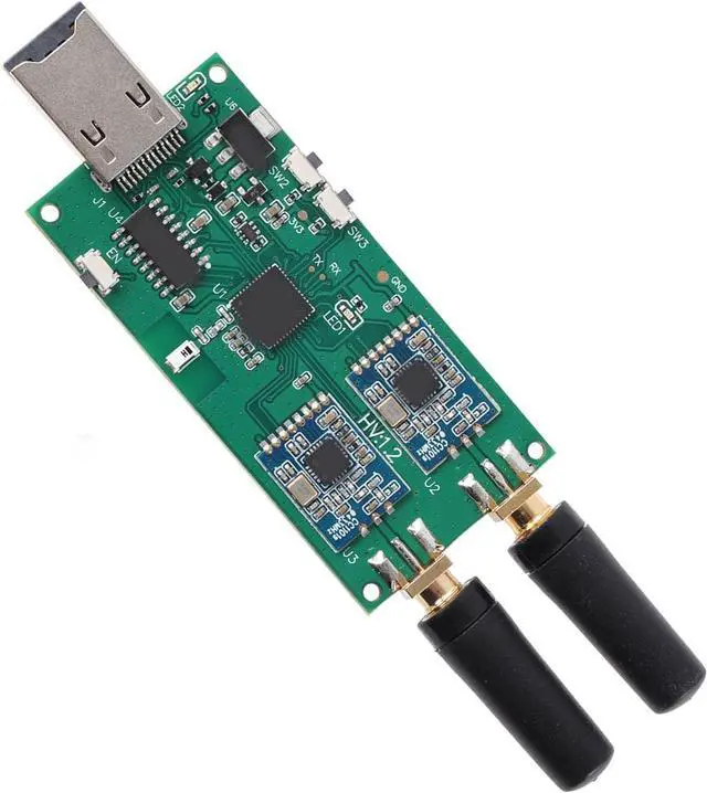Alt view image 4 of 7 - RF Adapter and Transceiver RF Transceiver RF Transceiver Module Set for Penetration Testing Wide Frequency Range 300MHz-2.4GHz for Reception Transmission