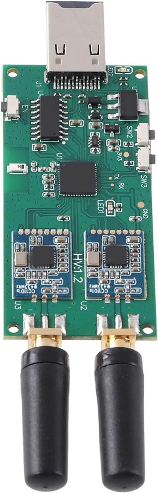 Alt view image 5 of 7 - RF Adapter and Transceiver RF Transceiver RF Transceiver Module Set for Penetration Testing Wide Frequency Range 300MHz-2.4GHz for Reception Transmission