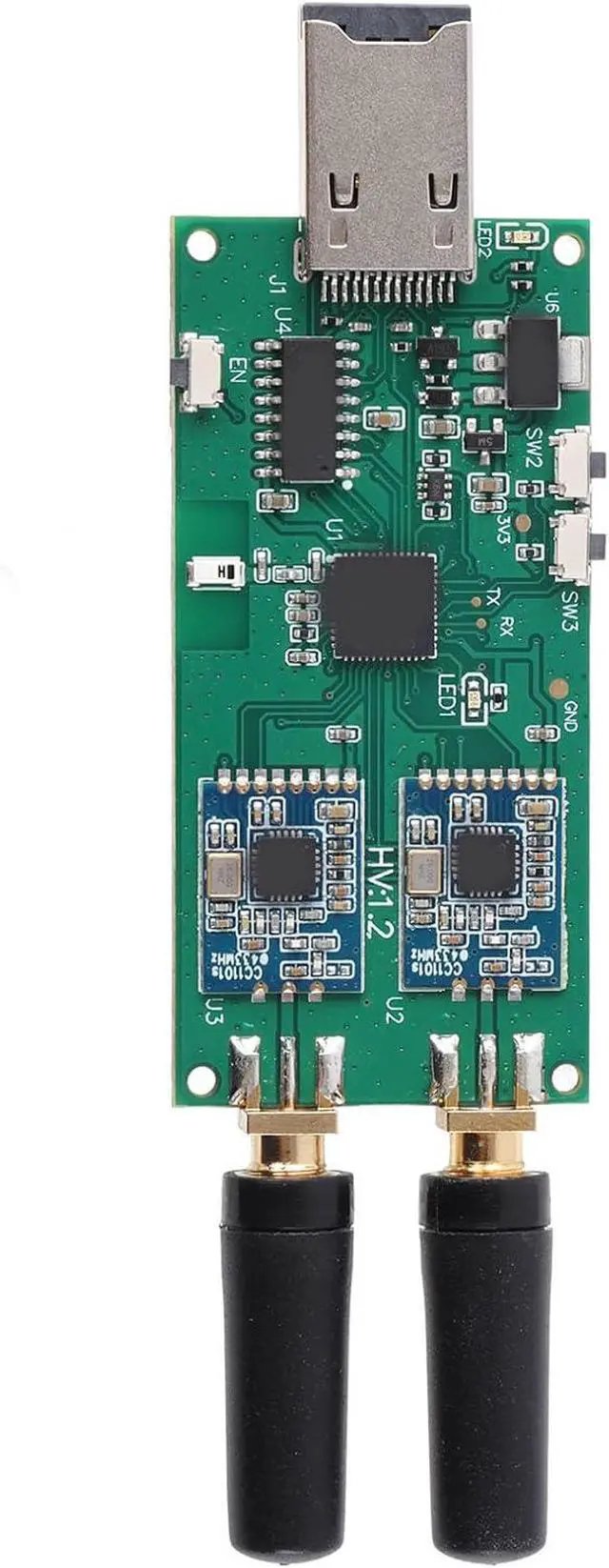 Alt view image 6 of 7 - RF Adapter and Transceiver RF Transceiver RF Transceiver Module Set for Penetration Testing Wide Frequency Range 300MHz-2.4GHz for Reception Transmission