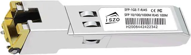 Alt view image 5 of 7 - iszo Gigabit Copper SFP Port Module,1.25G SFP to Ethernet RJ45, 10/100/1000Mbps, DDM, Compatible with Cisco, MikroTik, TPLINK, ubiquiti, unifi, QNAP, 100m,Optical transceiver Module(10pcs)