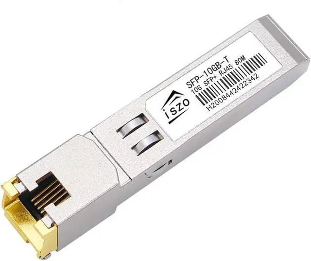 Main image of SFP-10G-T Optical Module, 10G SFP+ to RJ45 Conversion Module,Adaptive 10G/5G/2.5G/1G,Support DDM, for Network Switch Cisco TPLINK Ubiquiti UniFi BDCOM QNAP ASUS, 30m/80m (80m)