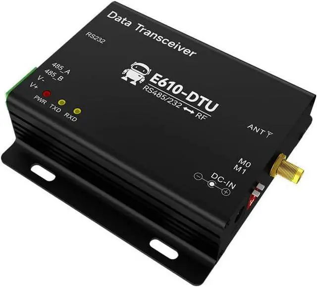 Alt view image 2 of 7 - 433MHz RS232 RS485 Wireless Digital Radio E610-DTU(433C20) 20dbm 6KM Unlimited High-Speed Continuous Transmission Temperature Compensated Crystal