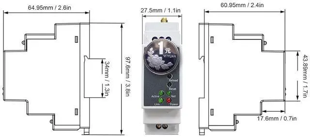 Alt view image 2 of 7 - RS485 to Wi Fi Ethernet Converter, High Speed Data Transmission, TLS AES DES3 Encryption, Wide Voltage Range, for Industrial Automation Systems