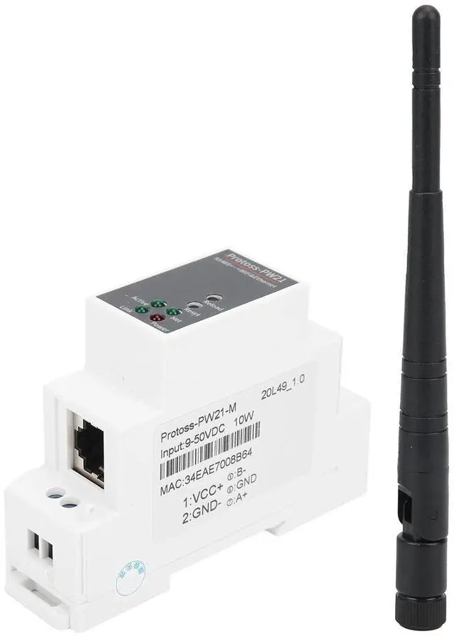 Main image of RS485 to Wi Fi Ethernet Converter, High Speed Data Transmission, TLS AES DES3 Encryption, Wide Voltage Range, for Industrial Automation Systems