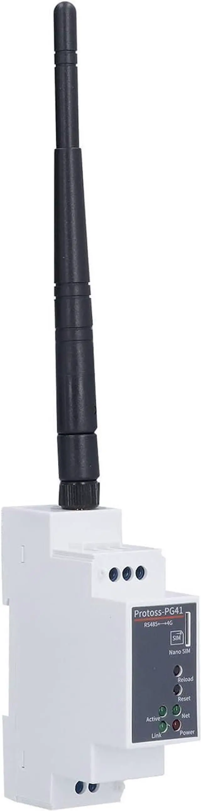 Alt view image 3 of 7 - Ethernet Serial Server, RS485 to 4G DTU Rail Mounting CAT1 5 Mode 13 Frequency 950V DC