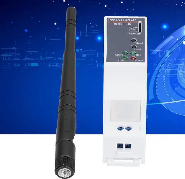 Alt view image 4 of 7 - Ethernet Serial Server, RS485 to 4G DTU Rail Mounting CAT1 5 Mode 13 Frequency 950V DC