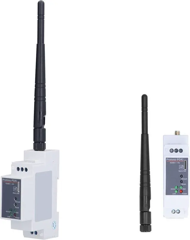 Alt view image 7 of 7 - Ethernet Serial Server, RS485 to 4G DTU Rail Mounting CAT1 5 Mode 13 Frequency 950V DC