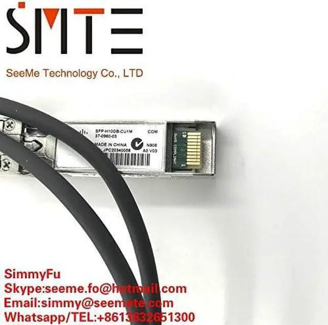 Alt view image 2 of 4 - Lysee Communications Parts - SPF-H10GB-CU1M 37-0960-03 N906 BLc SFP to SFP 1m 10 GBE SFP+ Cable