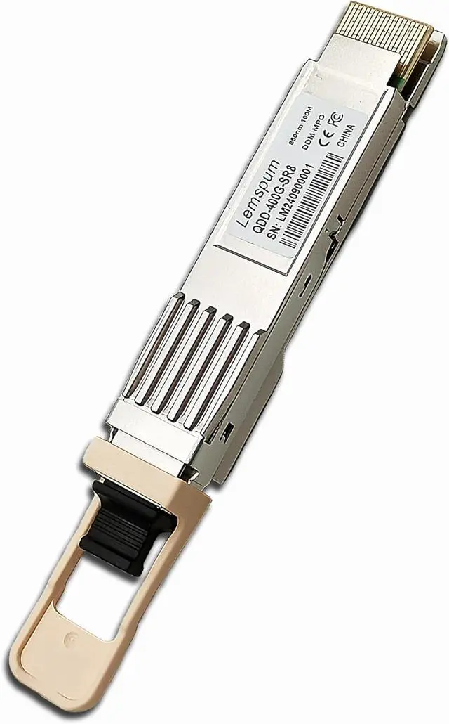 Alt view image 2 of 6 - QDD-400G-SR8 400Gb Multimode QSFP-DD 400GBASE-SR8 PAM4 850nm 100m DOM MPO-16/APC MMF Optical Transceiver Module,Support 2 x 200G-SR4 and 8 x 50G-SR