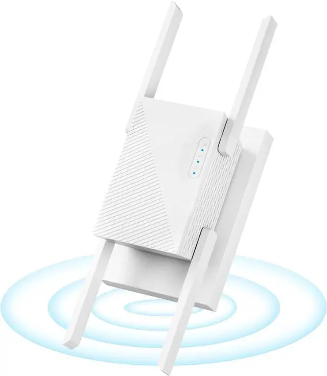Main image of WiFi Extender Booster 1200 Mbps Dual Band (5GHz/2.4GHz) WiFi Extended Signal Booster for Home, Internet WiFi Repeater White (White-1200)