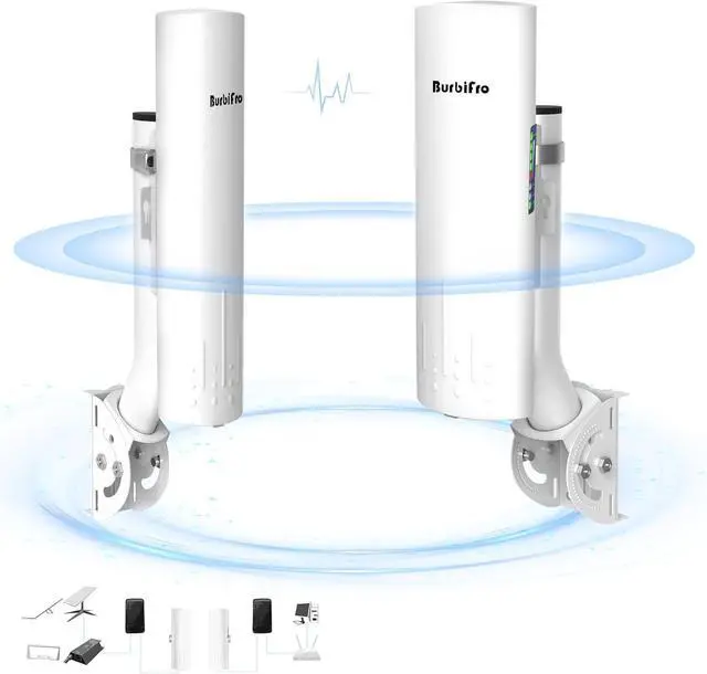 Main image of Outdoor IP65 Waterproof Point to Point Internet Wireless Long Range Transmission for Starlink Gen 3 Router, Starlink WiFi Extender, 5.8GHz 3KM 1000Mbps with 18dBi High Gain Antenna, 2 Pack