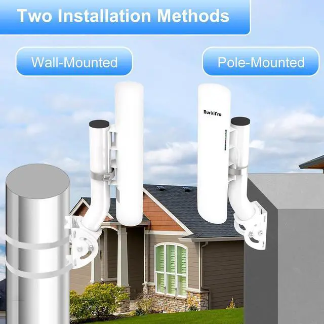 Alt view image 7 of 7 - Outdoor IP65 Waterproof Point to Point Internet Wireless Long Range Transmission for Starlink Gen 3 Router, Starlink WiFi Extender, 5.8GHz 3KM 1000Mbps with 18dBi High Gain Antenna, 2 Pack