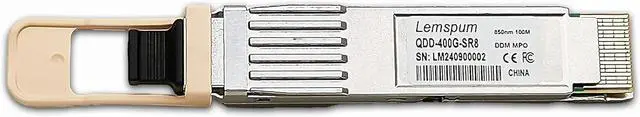Alt view image 6 of 6 - QDD-400G-SR8 400Gb Multimode QSFP-DD 400GBASE-SR8 PAM4 850nm 100m DOM MPO-16/APC MMF Optical Transceiver Module,Support 2 x 200G-SR4 and 8 x 50G-SR