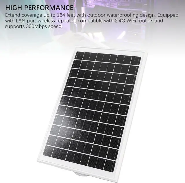 Alt view image 6 of 7 - Solar WiFi Router with SIM Card Slot  Outdoor 4G LTE Modem Repeater with 15W Panel, 25600mAh Battery, IP66 Water Proof for Camping RV Internet Access 50M Range