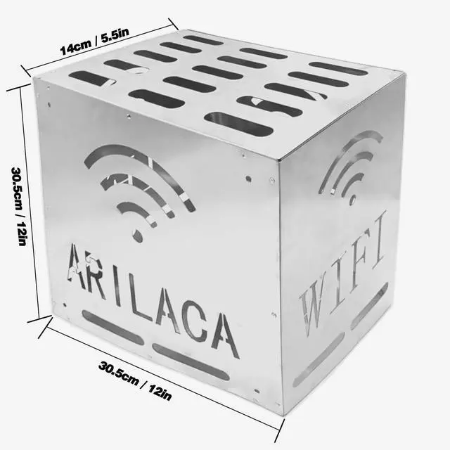 Alt view image 6 of 6 - Large Faraday Cage for WiFi Router Faraday Box WiFi Blocker E M F Blocker for Home Faraday Bags for WiFi Router E m f Protection