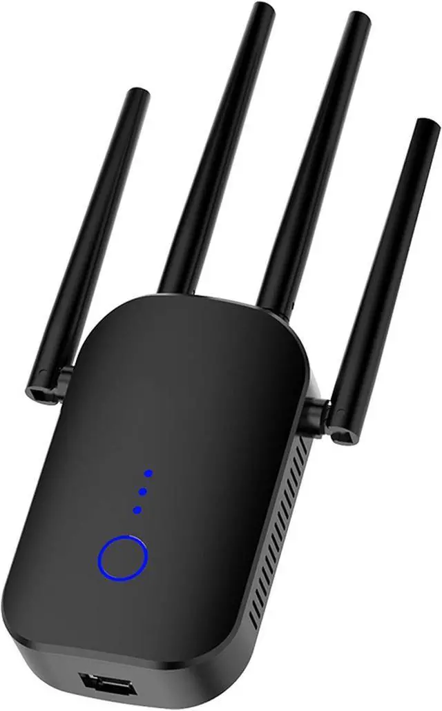 Main image of WiFi Signal Transceiver Home Wireless Extender 1200M Dual Frequency Relay Device 4×2DBI High Performance External Antenna Smart Internet Router,Black