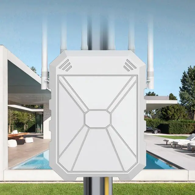 Main image of AX3000 Outdoor WiFi Extender, Dual Band 5G+2.4G Outdoor Long Range Extender Signal Booster with POE, Wi-Fi 6 Wireless Access Point, Wireless Outdoor Repeater, Compatible Starlink for Farm Camping RV