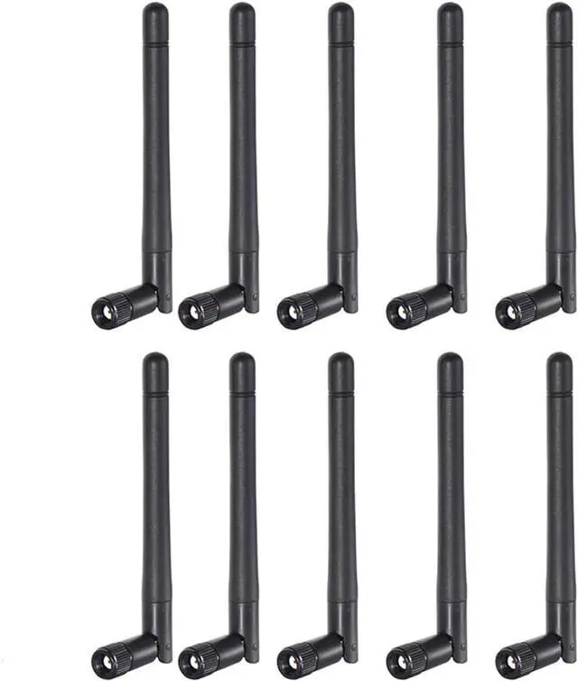 Main image of Bingfu Dual Band WiFi 2.4GHz 5GHz 5.8GHz 3dBi MIMO RP-SMA Male Antenna (10-Pack) for WiFi Router Wireless Network Card USB Adapter Security IP Camera Video Surveillance
