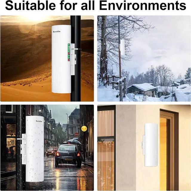 Alt view image 7 of 7 - Point to Multipoint Outdoor Starlink Internet Long Range Wireless Bridge for Starlink Gen 3 Router, Starlink WiFi Extender, IP65 Waterproof, 5.8GHz 100Mbps 3 KM with 16dBi High Gain Antenna(3Pack)