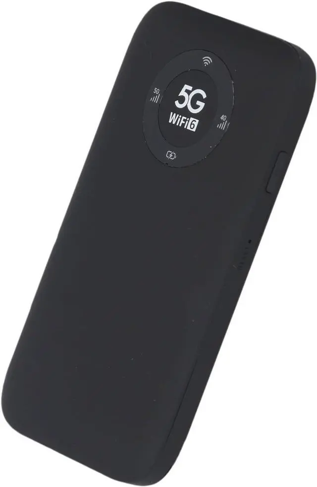 Alt view image 7 of 7 - Dpofirs 5G WiFi 6 Mobile Hotspot, 5G Router with Sim Card Slot, Portable Travel Router Supports 16 Users, 7100mAh Battery, for Phone Tablet (Black)