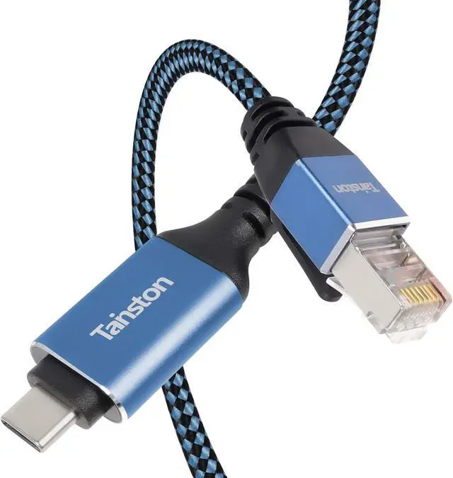 Alt view image 6 of 6 - USB C to Ethernet Cable, 75Ft Type C to RJ45 Cable,USB C to Gigabit Ethernet Cable Compatible Thunderbolt 3/4,Directly Connected to Smartphone, Laptop, PC, Switch, Router, Modem and More
