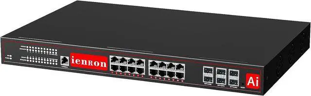 Main image of 16 Port 2.5G Managed Layer 3 Switch with 6 Ports 10G SFP+, 16 x 2.5 Gigabit Ports, 6 x 10 Gigabit SFP+ Switch, Ethernet Switch, Smart Switch, Flexible DHCP/VLAN/MAC/ACL/QoS/SNMP V1/V2/V3/IGMP