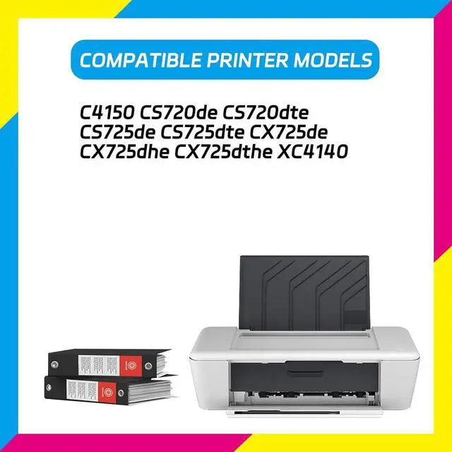 Alt view image 2 of 7 - 74C0Z10 Developer Unit Compatible for Lexmark C4150 CS720de CS720dte CS725de CS725dte CX725de CX725dhe CX725dthe Printers (1 Pack Black)