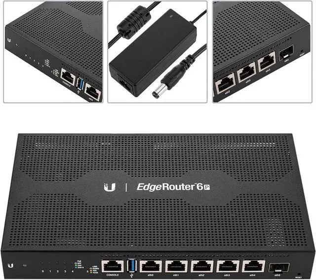 Alt view image 2 of 7 - Ubiquiti ER-6P Router