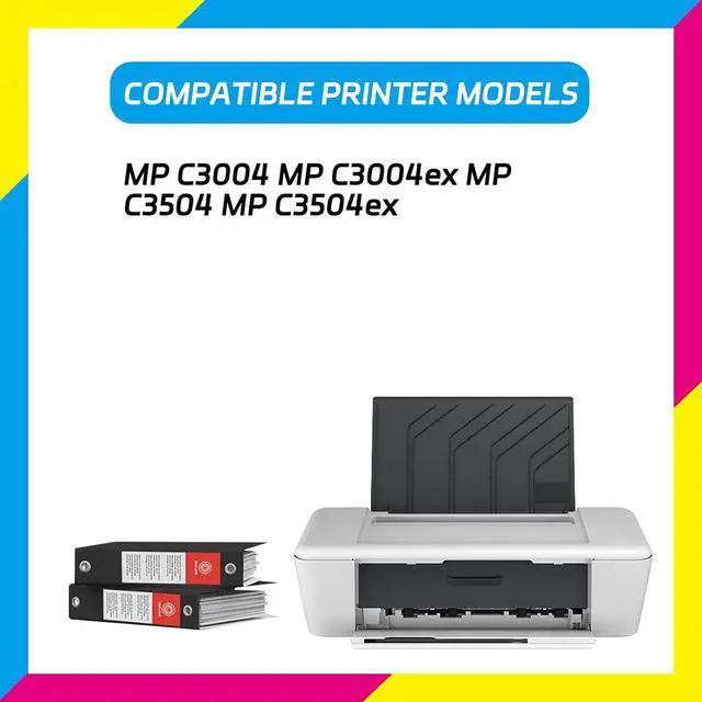 Alt view image 2 of 7 - MPC3004 Developer Unit Compatible for Ricoh MP C3004 MP C3004ex MP C3504 MP C3504ex Printers, High Yield 260000 Pages, with Chip High-Definition Printing (1 Pack Cyan)