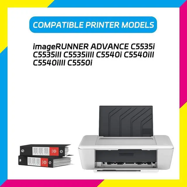 Alt view image 2 of 7 - GPR-55 Developer Unit Compatible for Canon imageRUNNER Advance C5535i C5535iII C5535iIII C5540i C5540iII C5540iIII Printers (1 Pack Magenta)
