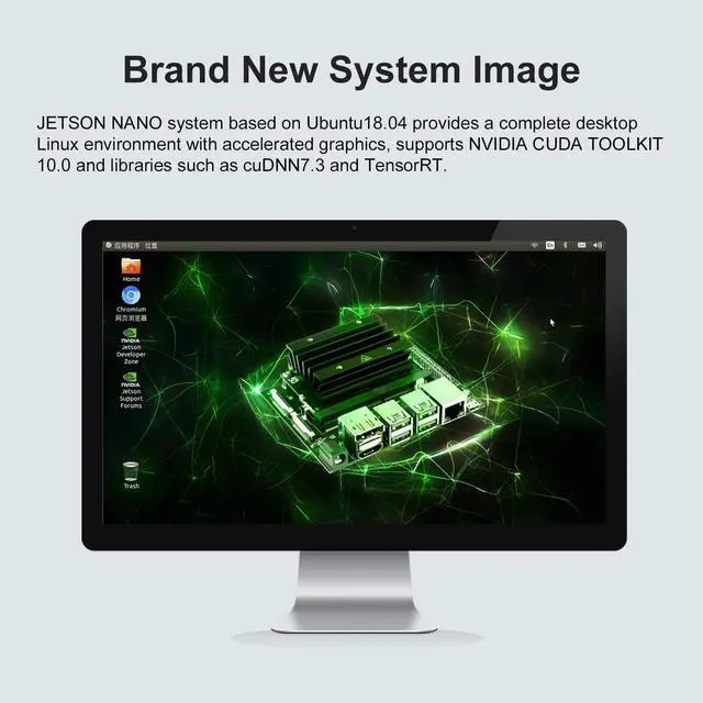Alt view image 6 of 7 - Yahboom Jetson Nano 4GB SUB Developer Kit Case, Wireless Network Card, USB Microphone Camera, Ubuntu ROS 2 AI LLM Visual Recognition(Nano SUB, Mini PC Kit)