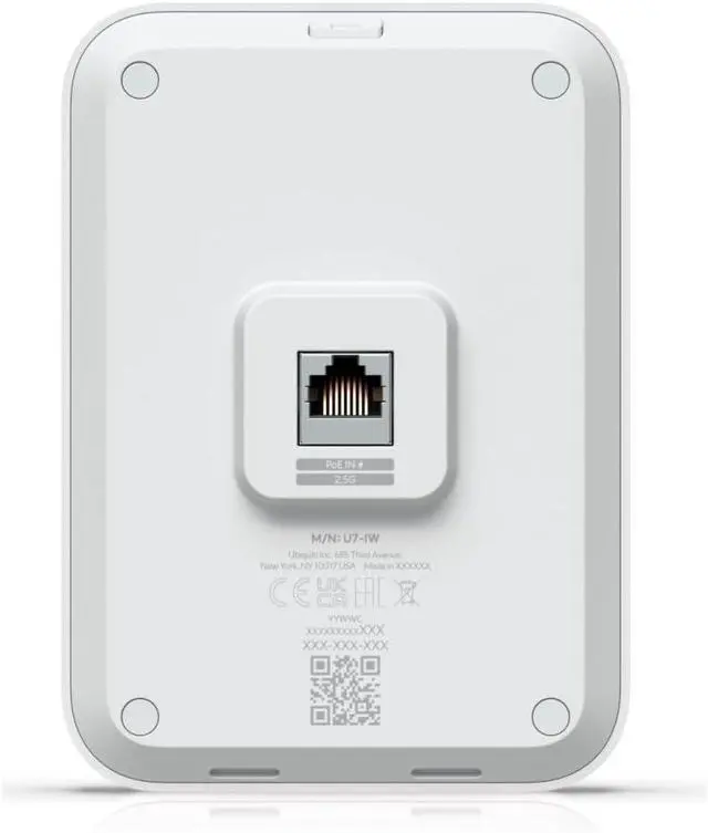 Alt view image 4 of 7 - Ubiquiti U7-IW in-Wall WiFi 7 Access Point, 4 Streams, 2.5 GbE PoE+, Wall-Mounted