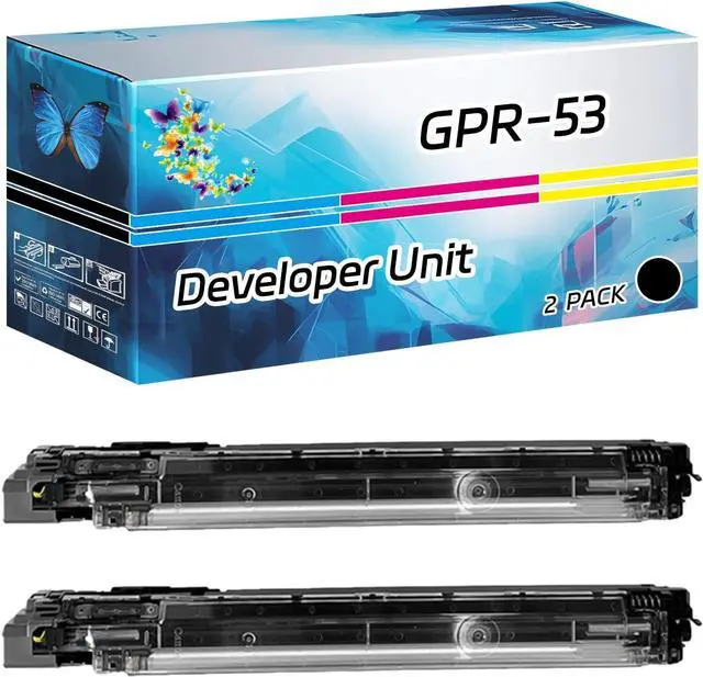 Main image of GPR-53 Developer Unit Compatible for Canon imageRUNNER Advance C3530i C3530i II C3530i III DX C3725i Printers, High Yield 240000 Pages, with Chip High-Definition Printing (2 Pack Black)