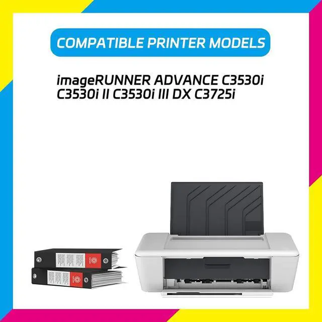 Alt view image 2 of 7 - GPR-53 Developer Unit Compatible for Canon imageRUNNER Advance C3530i C3530i II C3530i III DX C3725i Printers, High Yield 240000 Pages, with Chip High-Definition Printing (2 Pack Black)