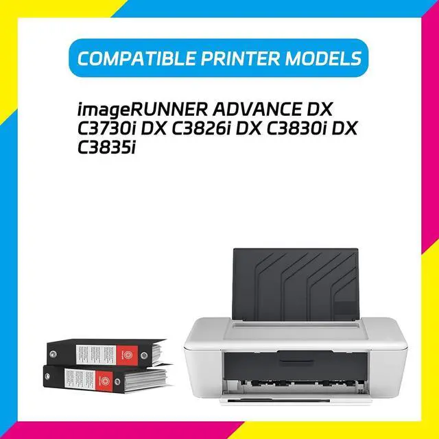 Alt view image 2 of 7 - GPR-53 Developer Unit Compatible for Canon imageRUNNER Advance DX C3730i DX C3826i DX C3830i DX C3835i Printers, High Yield 240000 Pages, with Chip High-Definition Printing (1 Pack Black)