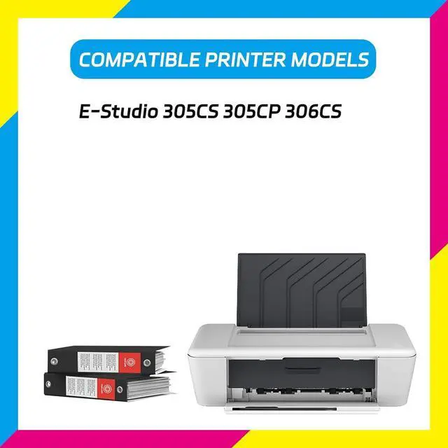 Alt view image 2 of 7 - FC-30PK Developer Unit Compatible for Toshiba E-Studio 305CS 305CP 306CS Printers, High Yield 80000 Pages, with Chip High-Definition Printing (4-Pack BK/C/M/Y)