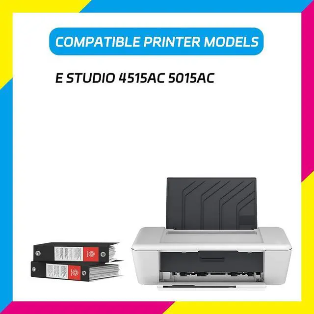 Alt view image 2 of 6 - EPU-K110K Developer Unit Compatible for Toshiba E Studio 4515AC 5015AC Printers, High Yield 400000 Pages, with Chip High-Definition Printing (1 Pack Yellow)